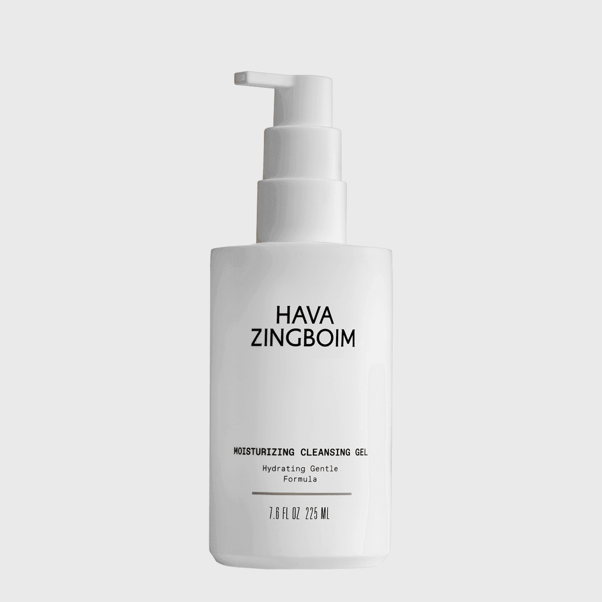 ג׳ל ניקוי לחותי של חוה זינגבוים (Hava Zingboim Moisturizing Cleansing Gel) לניקוי עדין, הענקת לחות ורענון עור הפנים, זמין ב־YSEE by Yulia Galimidi.